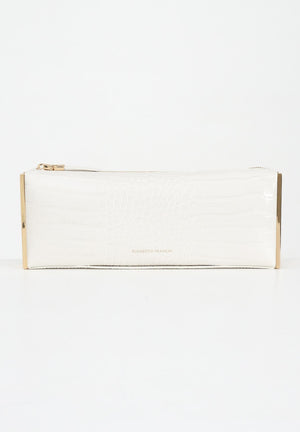 ELISABETTA FRANCHI Pochette bianco latte da donna con stampa cocco BS52A56E2 DZ9 ELISABETTA FRANCHI 