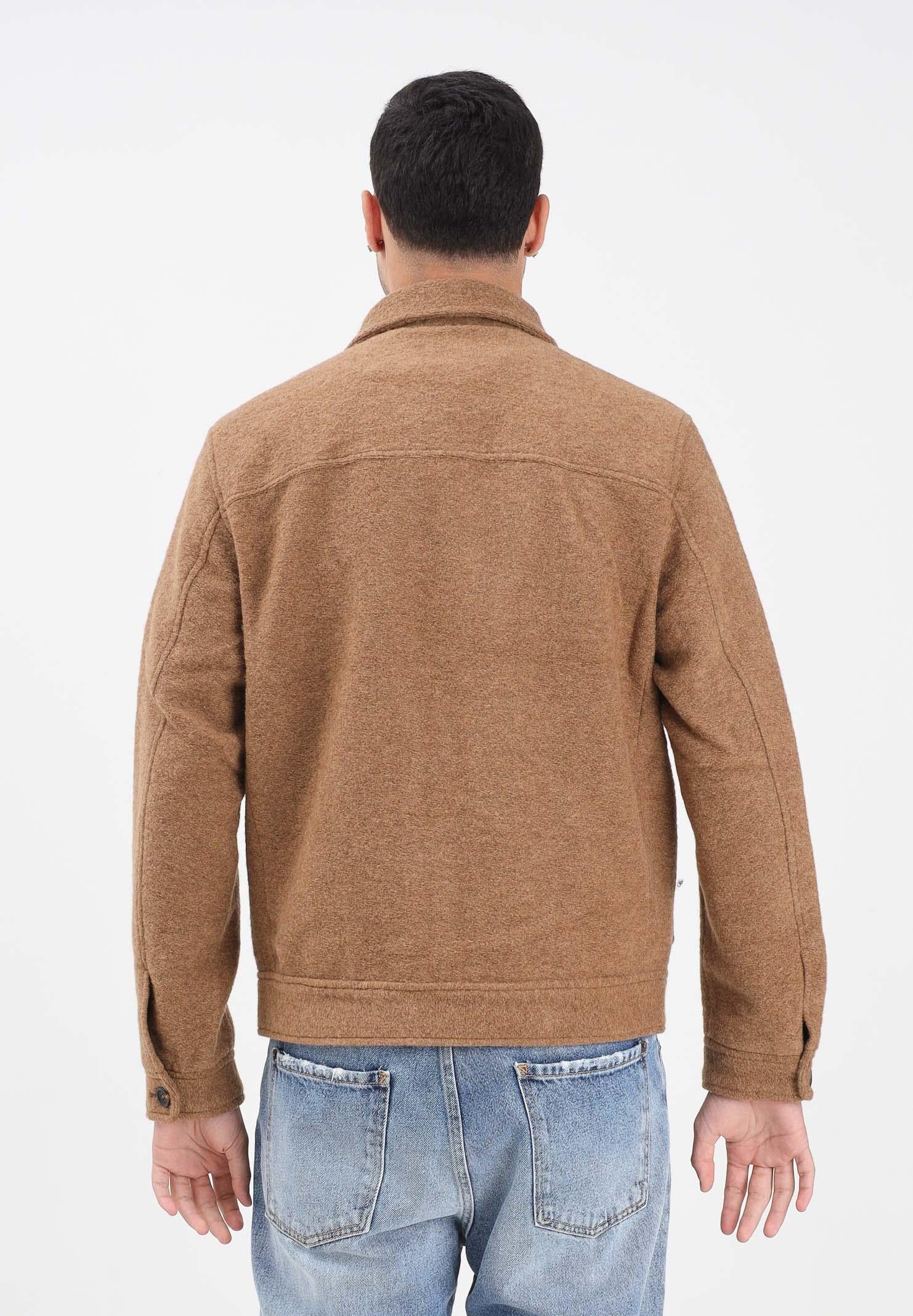 SELECTED HOMME Cappotto corto cammello da uomo 16098263 Chipmunk SELECTED HOMME 