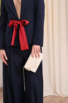 MARNI Borsa a tracolla panna da donna con logo M01256M00TK 0M221 MARNI 