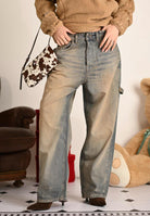 BARROW Jeans cargo in denim vintage per uomo e donna F5BWUADP021 400 BARROW 