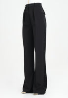 ELISABETTA FRANCHI Pantalone elegante nero da donna con dettagli smoking PA12656E2 110 ELISABETTA FRANCHI 