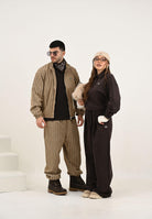 LACOSTE Felpa marrone da donna con collo a polo SF5275 SKB LACOSTE 