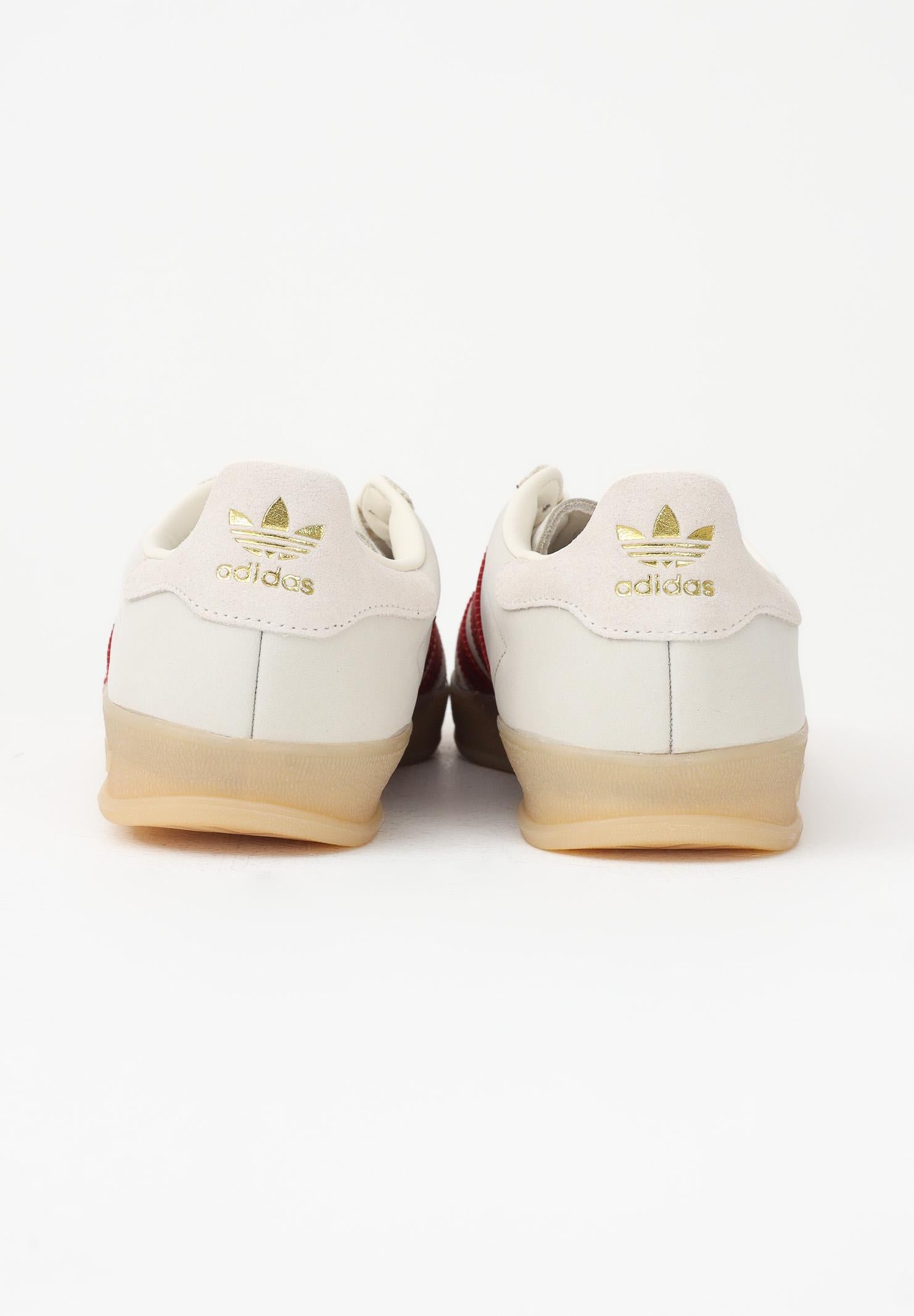 ADIDAS ORIGINALS Sneakers GAZELLE INDOOR AYAKKABI beige e rosse per uomo e donna IH9676 . ADIDAS ORIGINALS 