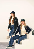 ADIDAS ORIGINALS Felpa con zip MOHAIR FIREBIRD LOOSE verde da donna KS7777 . ADIDAS ORIGINALS 