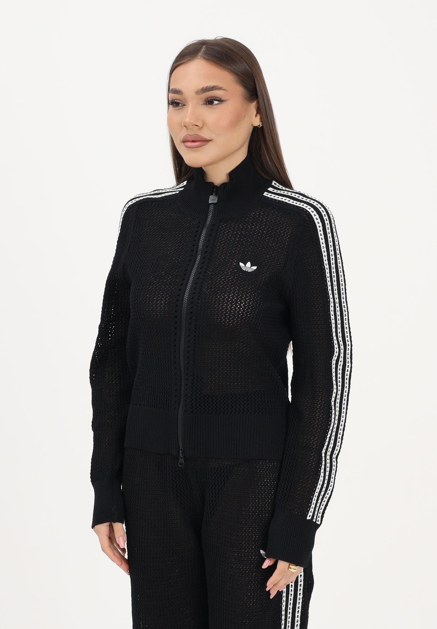 ADIDAS ORIGINALS Cardigan Firebird nero da donna KC6497 . ADIDAS ORIGINALS 