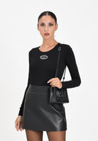 DIESEL Body a manica lunga nero per donna e ragazze con logo Oval D J024330AFAA K900 DIESEL 