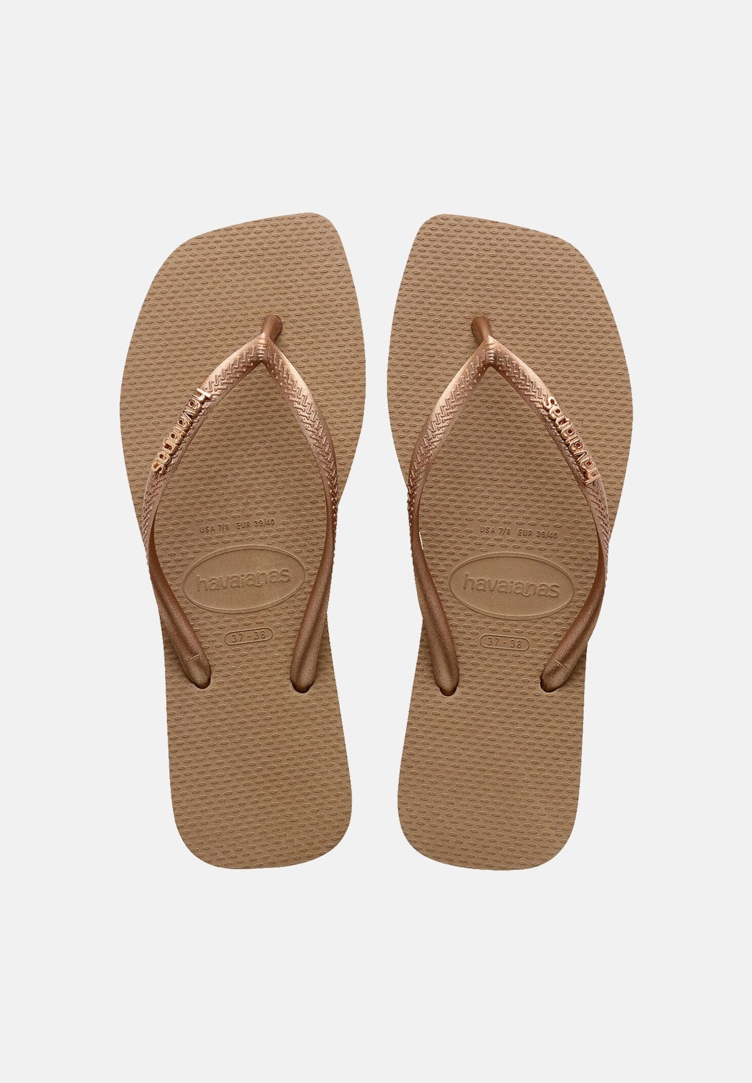 HAVAIANAS Infradito Havaianas Square Logo Metallic rose gold da donna 4148257 5282 HAVAIANAS 