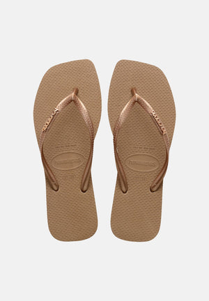 HAVAIANAS Infradito Havaianas Square Logo Metallic rose gold da donna 4148257 5282 HAVAIANAS 