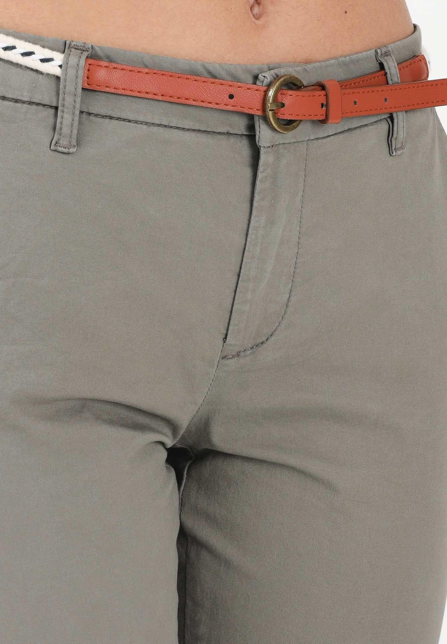 ONLY Pantalone verde oliva da donna con cinturino 15218519 SM ONLY 