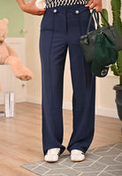 JDY Pantalone blu da donna 15354510 BlackIris JDY 