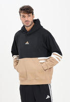 ADIDAS PERFORMANCE Felpa con cappuccio Archive nera e beige da uomo JY2797  ADIDAS ORIGINALS 