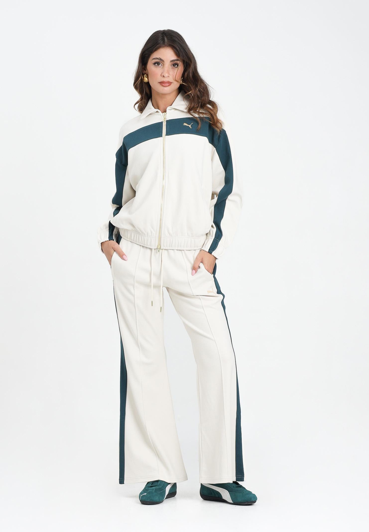 PUMA Pantalone sportivo T7 panna da donna 632138 87 PUMA 