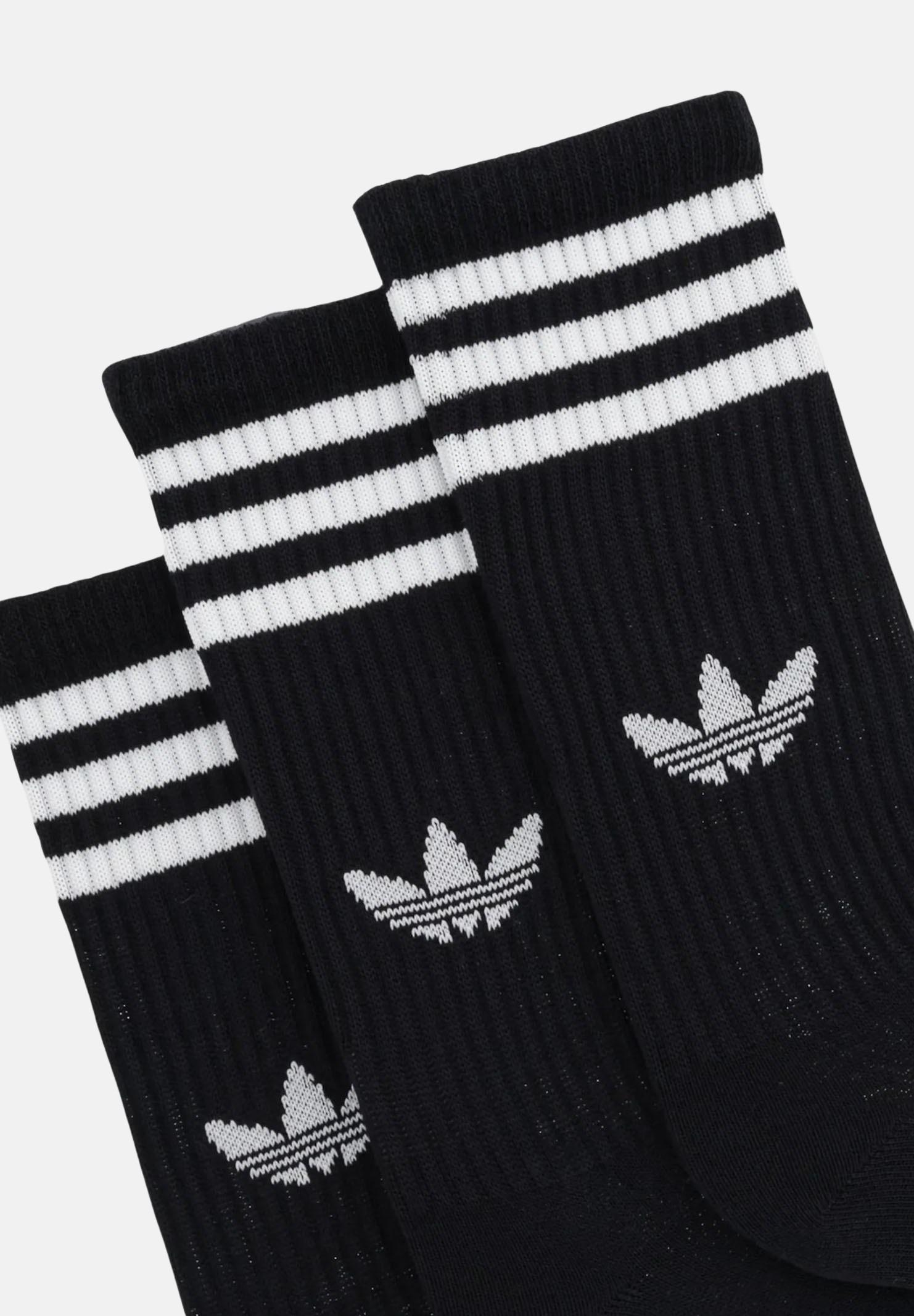ADIDAS ORIGINALS Calzini con 3 Stripes, 3 paia, neri per uomo e donna JV7402 . ADIDAS ORIGINALS 
