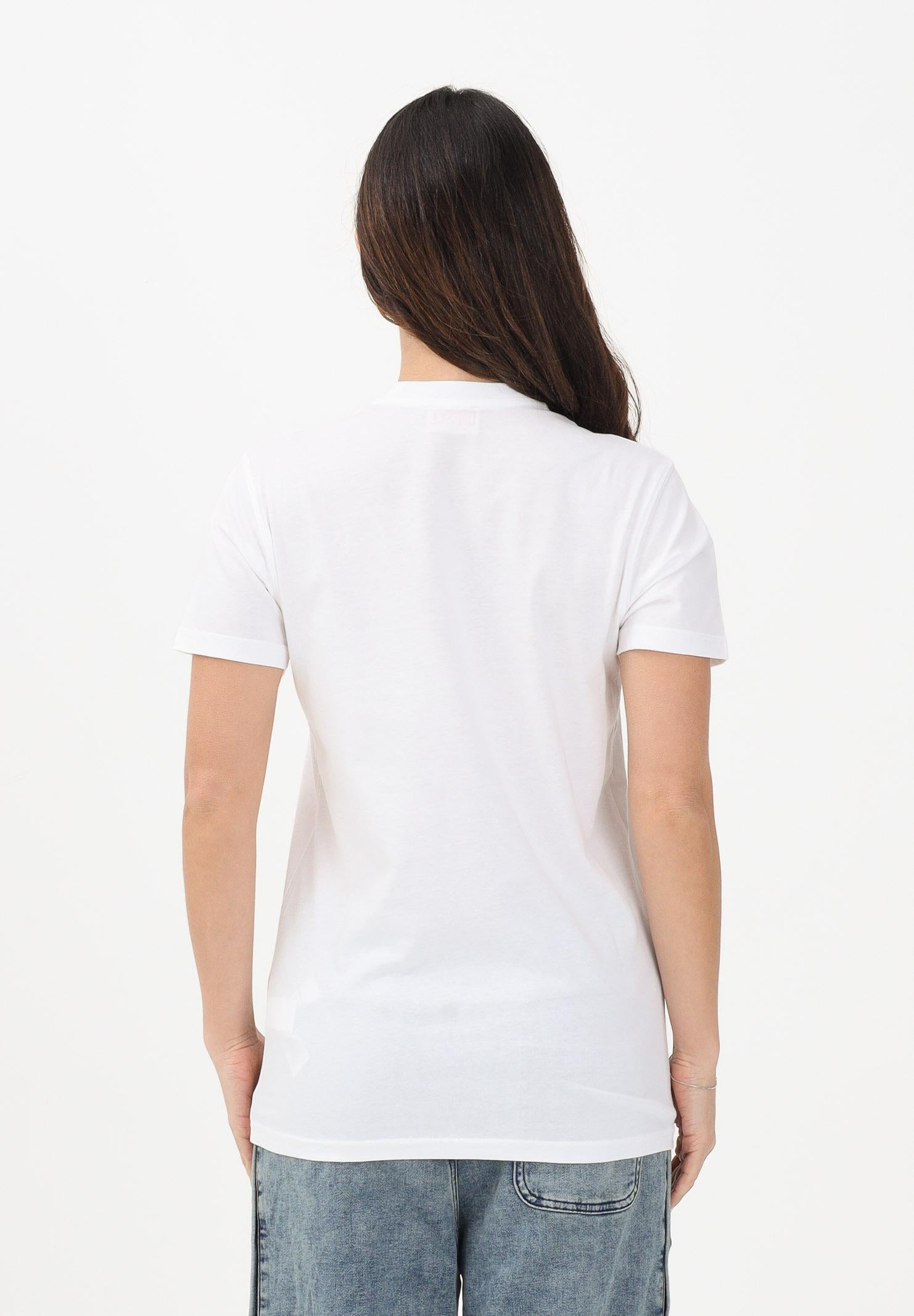 DIESEL T-shirt a manica corta bianca per donna, ragazzi e bambini con logo J025010GRAI K100 DIESEL 