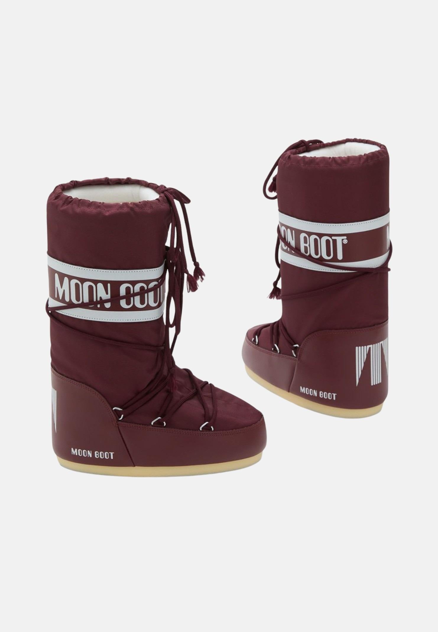 MOON BOOT Stivali da neve ICON bordeaux per uomo e donna 80D1400440 D013 MOON BOOT 