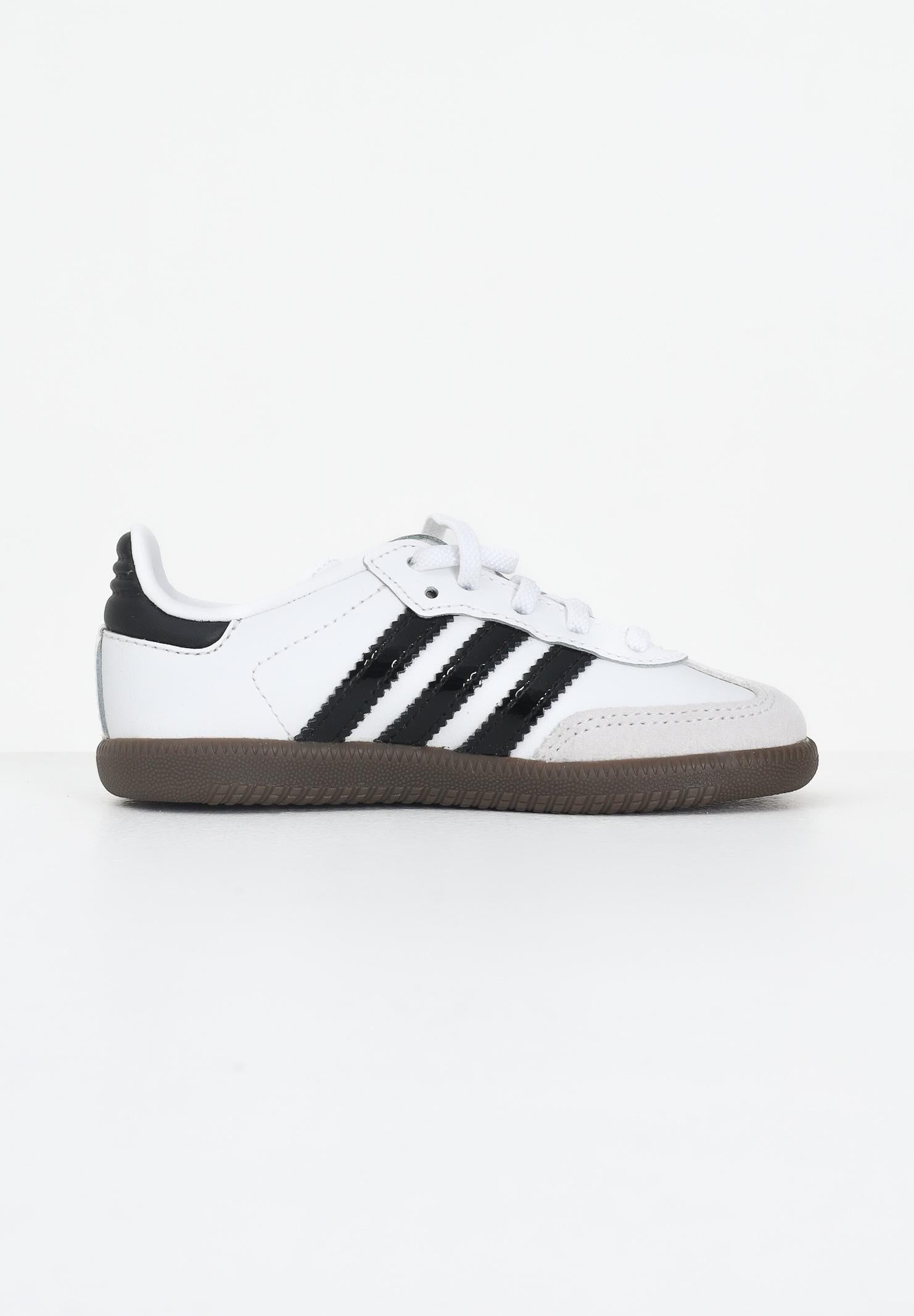 ADIDAS ORIGINALS Sneakers Samba OG Comfort Closure Elastic Lace bianche e nere da neonato JQ2848  ADIDAS ORIGINALS 