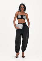 PINKO Pantalone nero da donna ampio e fluido 106845A3B2 Z99 PINKO 
