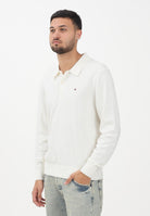 TOMMY HILFIGER Maglioncino stile polo panna da uomo MW0MW36519Z00  TOMMY HILFIGER 