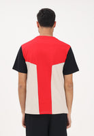 GCDS T-shirt a manica corta multicolore per uomo e donna con motivo color block C1MEQC038J101 436U GCDS 