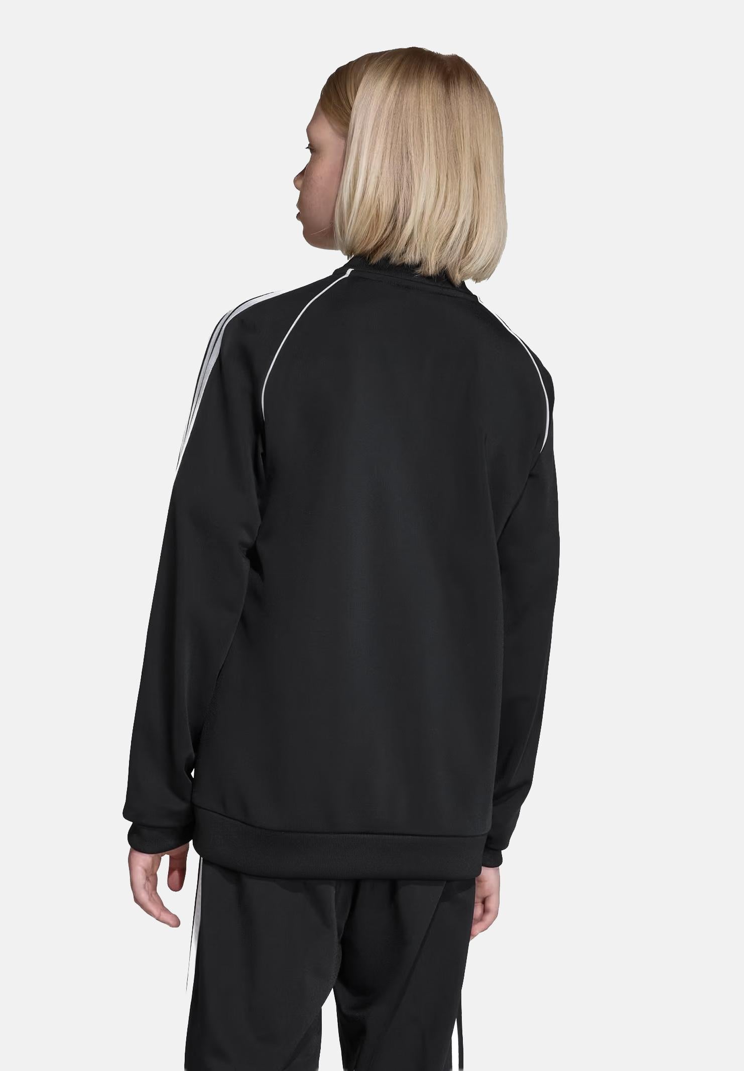 ADIDAS ORIGINALS Felpa con zip SST nera per bambino e bambina KE2856 . ADIDAS ORIGINALS 