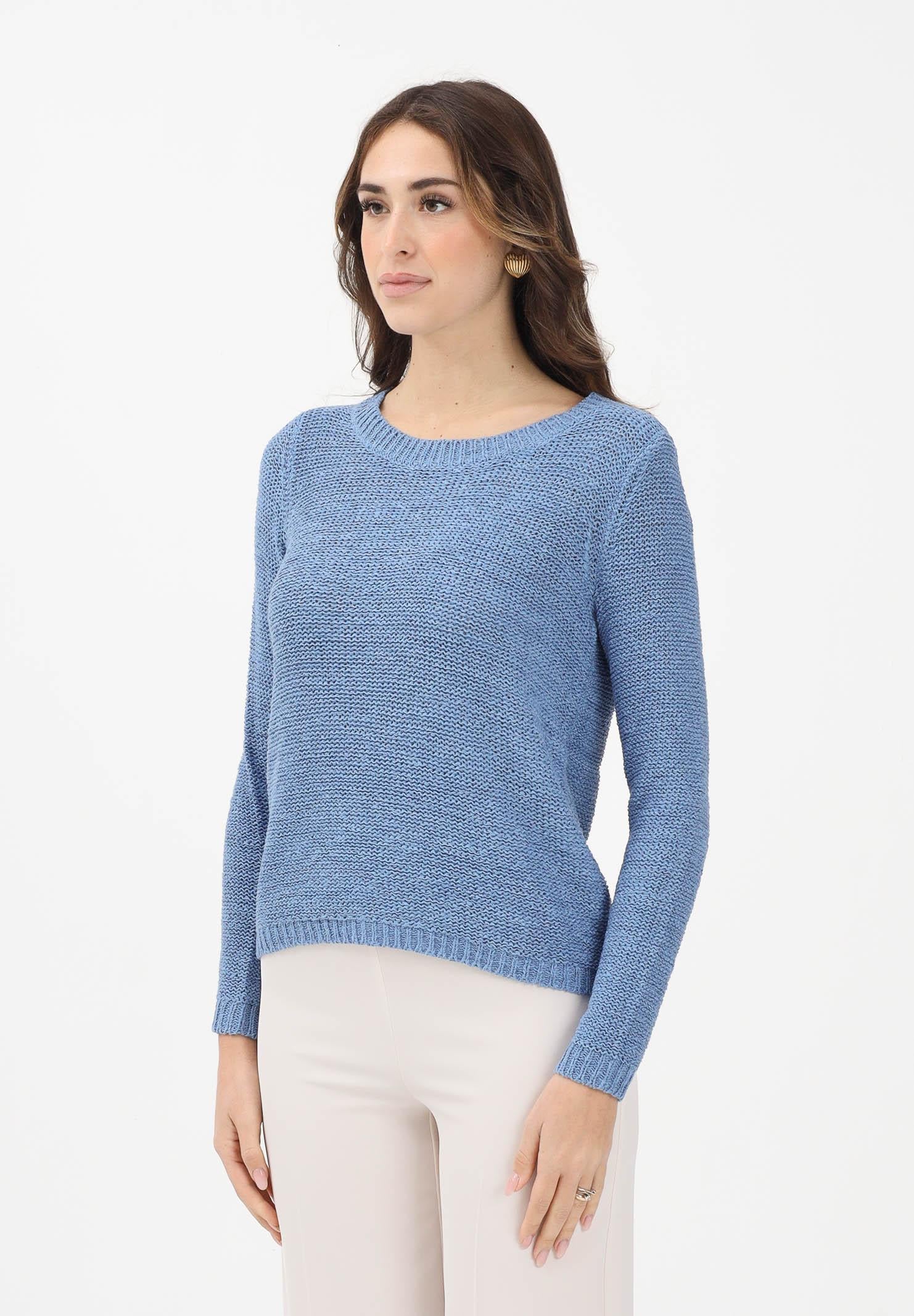 ONLY Maglioncino girocollo celeste da donna 15113356 RI ONLY 