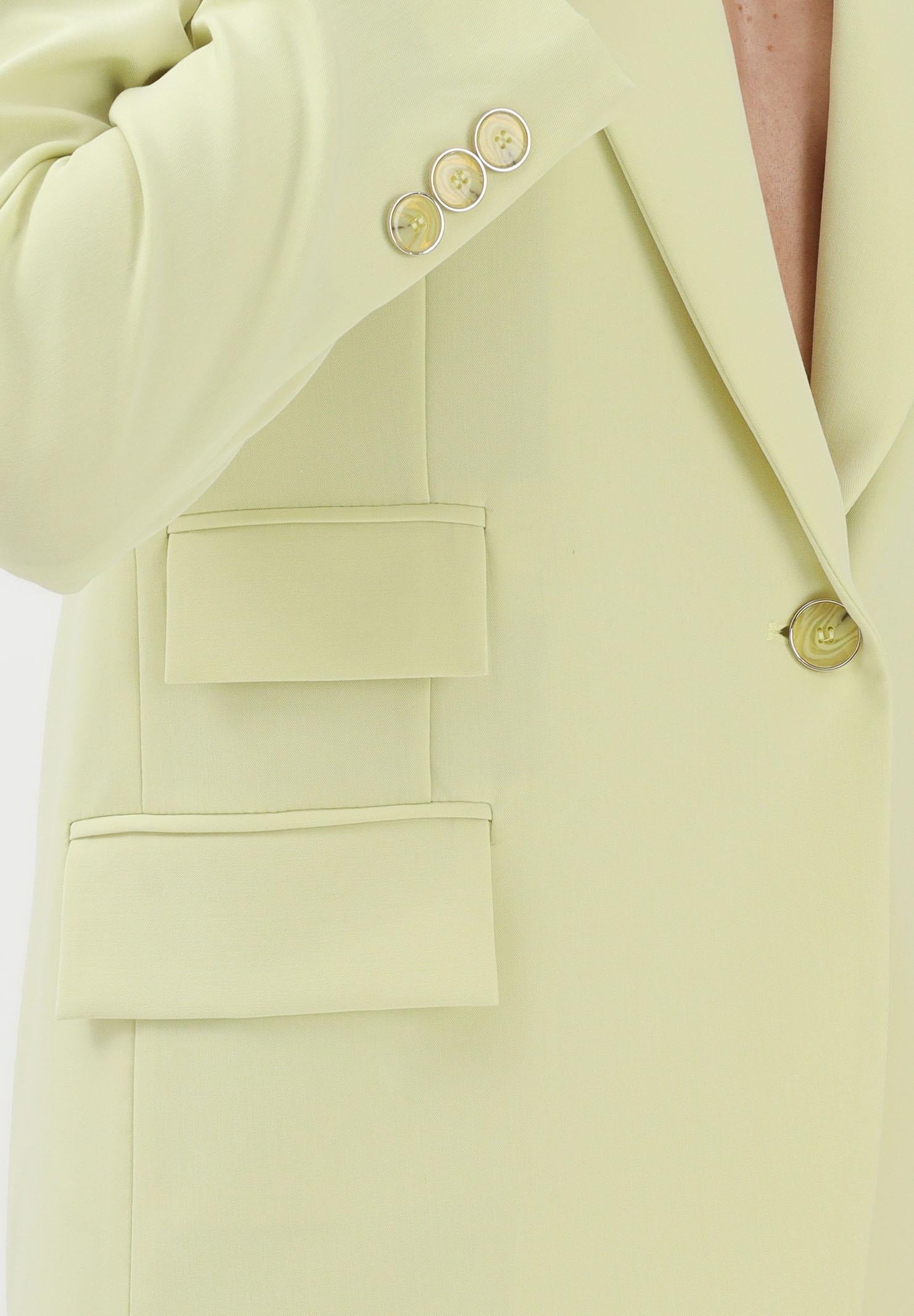 SIMONA CORSELLINI Giacca monopetto lime da donna P26CPGI01001 V0774 SIMONA CORSELLINI 