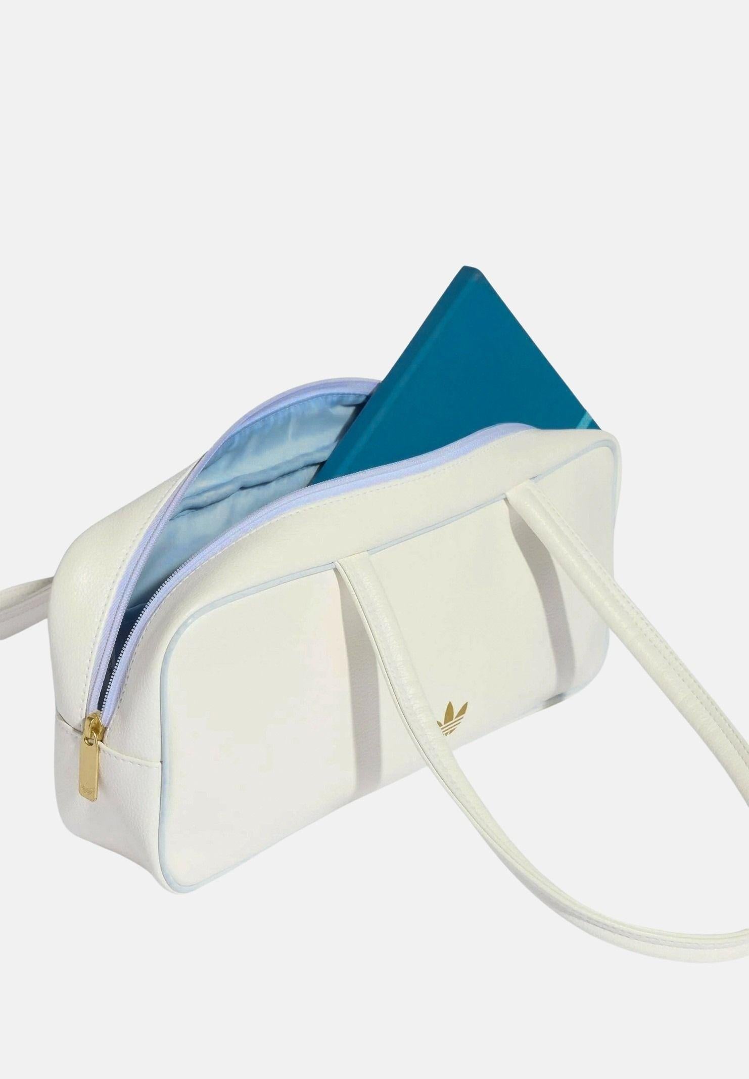 ADIDAS ORIGINALS Borsa a spalla ADICOLOR ELONGATED AIRLINER bianca da donna KD7848 . ADIDAS ORIGINALS 