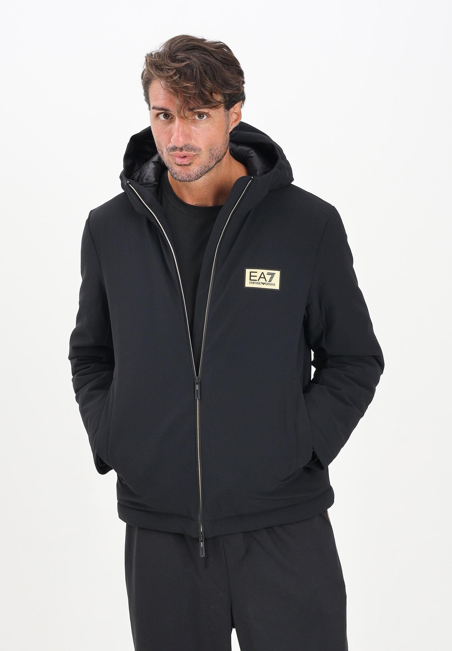 EA7 Piumino nero da uomo con logo 7M001020AF13563 UC001 EA7 