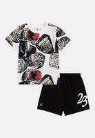 JORDAN Completino MVP Ring bianco e nero per bambino e bambina 85D659 023 JORDAN 