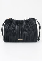 CALVIN KLEIN Borsa a spalla nera da donna in ecopelle plissettata LV04F3076G UB1 CALVIN KLEIN 