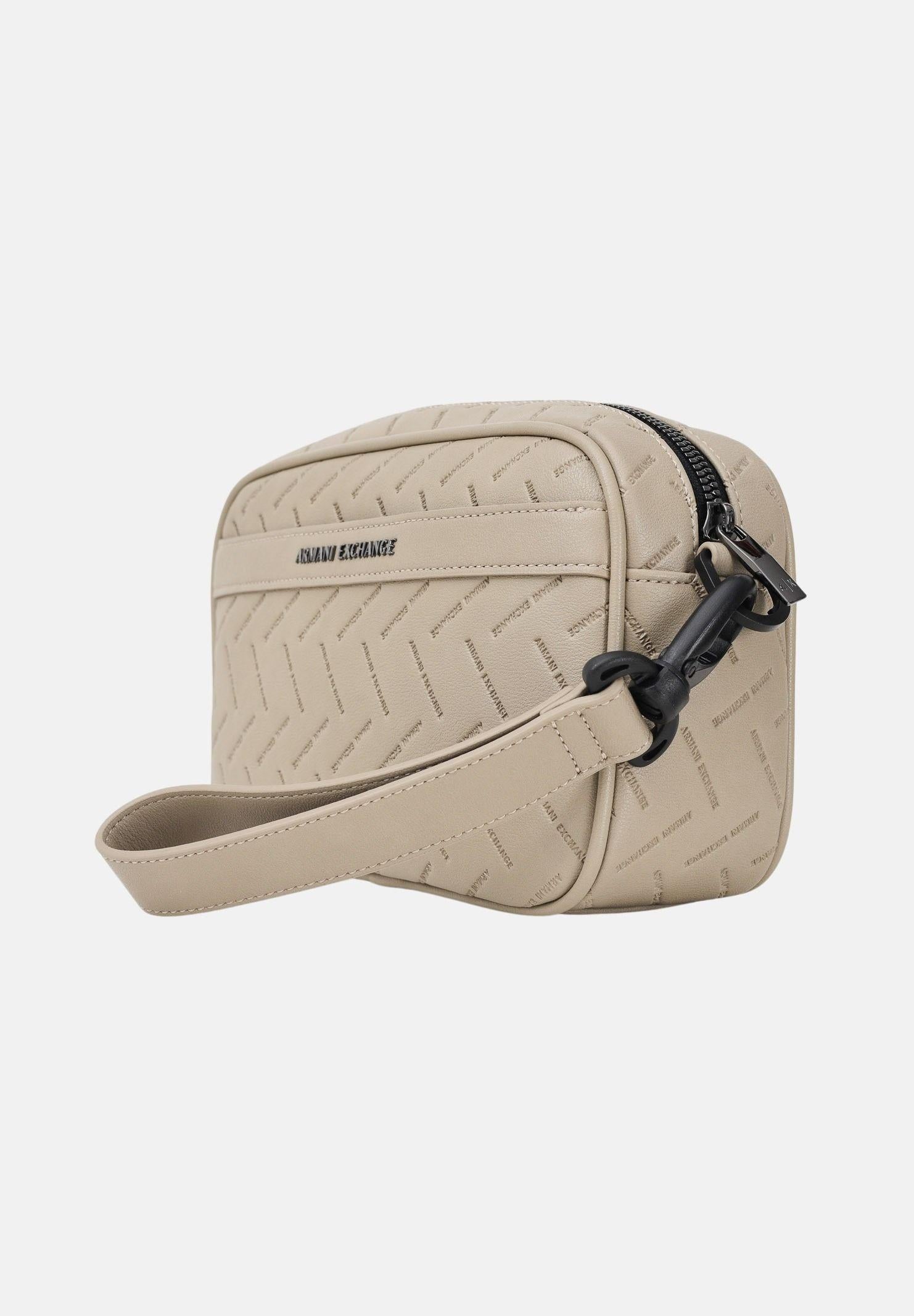 ARMANI EXCHANGE Pochette beige da uomo con logo all-over XM002600AF22652 U6229 ARMANI EXCHANGE 