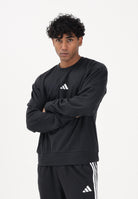 ADIDAS PERFORMANCE Felpa girocollo Essentials Feel Cozy nera da uomo JE3837 . ADIDAS PERFORMANCE 