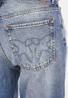 PINKO Jeans wide leg in denim chiaro da donna 105541A2RP PJD PINKO 