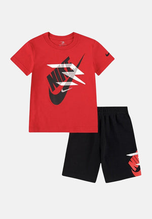 NIKE Completino rosso e nero da bambino con logo 9Q0615 U10 NIKE 
