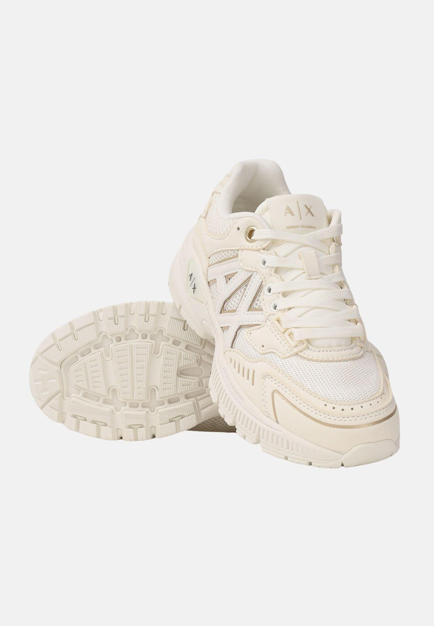 ARMANI EXCHANGE Sneakers panna da donna con logo XW002153AF22757 MZ128 ARMANI EXCHANGE 