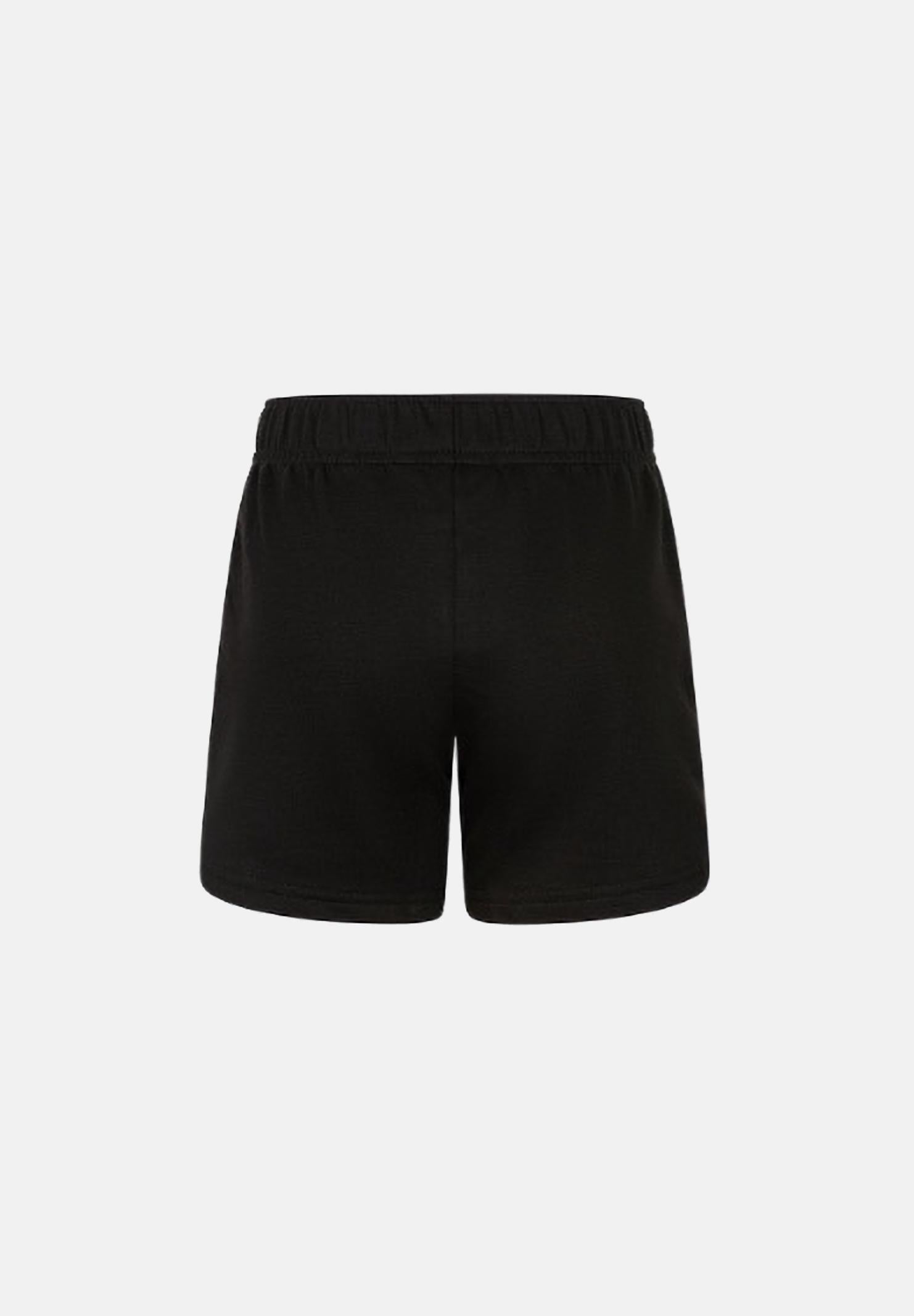 CONVERSE Shorts Sportivo Nero Bambina con Toppa Chuck Taylor