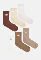 ADIDAS ORIGINALS Calzini Trefoil Cushion Crew (6 paia) nei toni terra per uomo e donna JY2678  ADIDAS ORIGINALS 