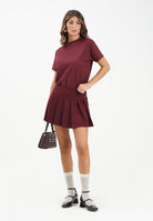 HINNOMINATE Gonna corta bordeaux da donna HMABW02225 RS02 HINNOMINATE 