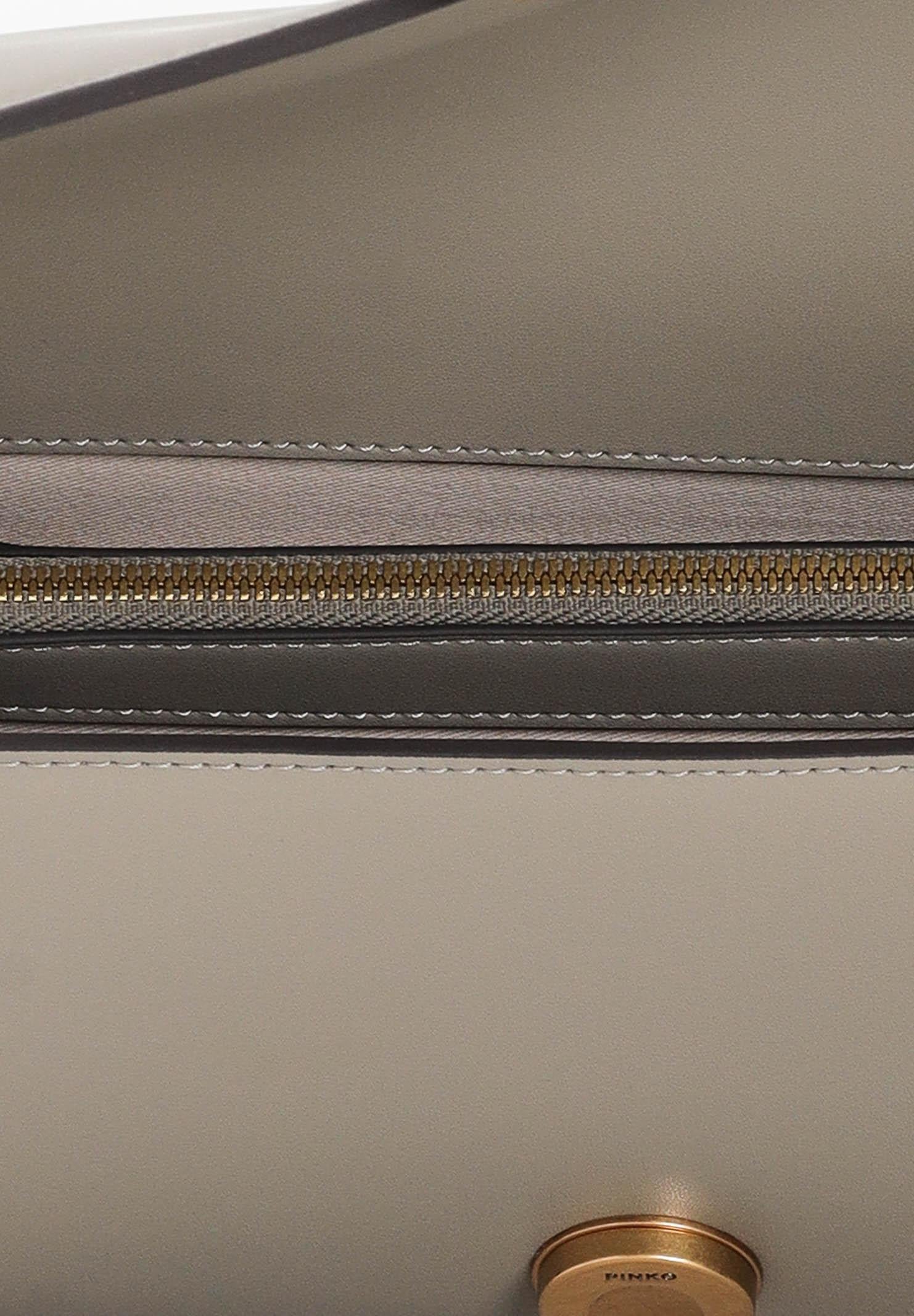 PINKO Borsa a tracolla Classic Love Bag One in morbida pelle mano seta noce da donna 100941A0F1 I68Q PINKO 