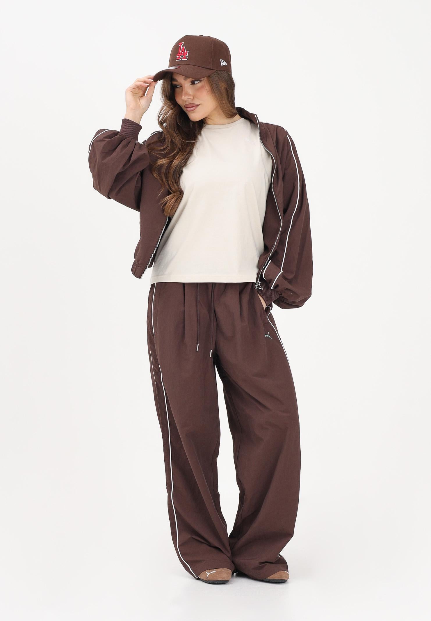 PUMA Pantalone sportivo T7 marrone da donna 634559 13 PUMA 