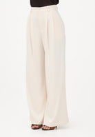 VICOLO Pantalone a palazzo crema da donna TAB1692 RO VICOLO 