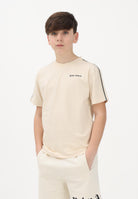 PALM ANGELS T-shirt a manica corta panna per donna, ragazzi e bambini con logo PBAA011S26JER001 092 PALM ANGELS 
