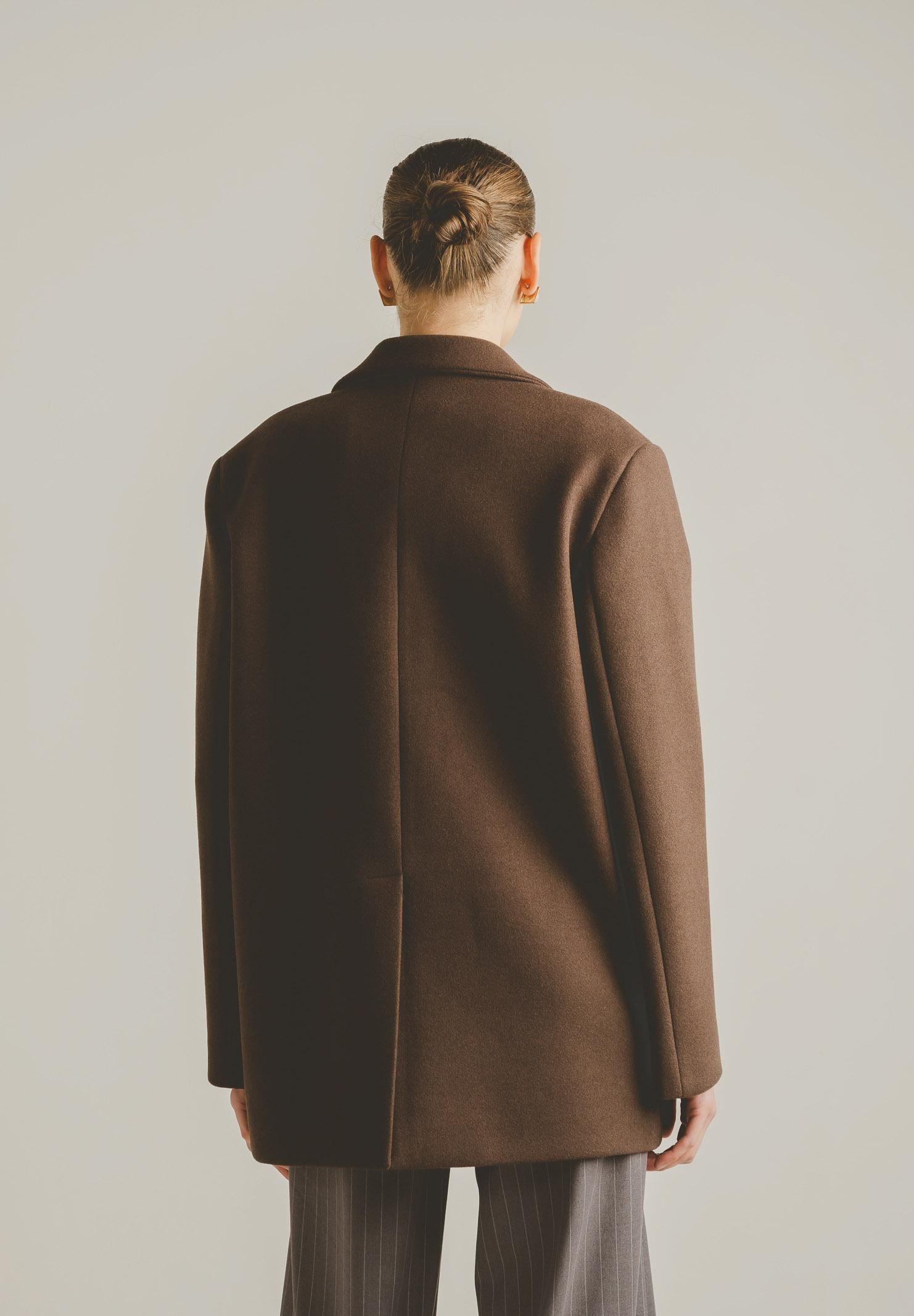 SANTAS Cappotto corto LUMIÈRE marrone da donna PV2620 MA SANTAS 