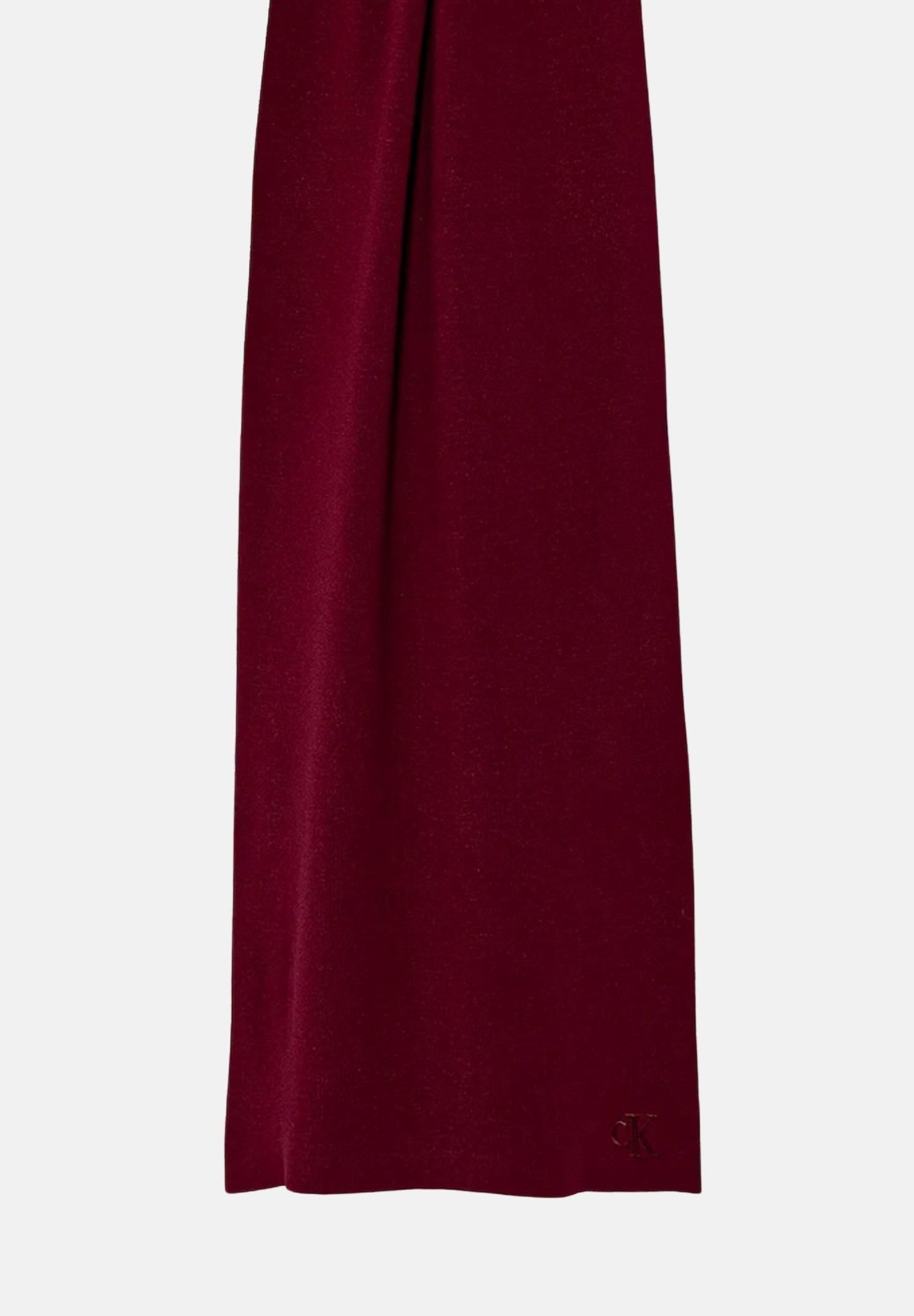 CALVIN KLEIN Sciarpa bordeaux per uomo e donna con logo LV04D8021G VAQ CALVIN KLEIN 