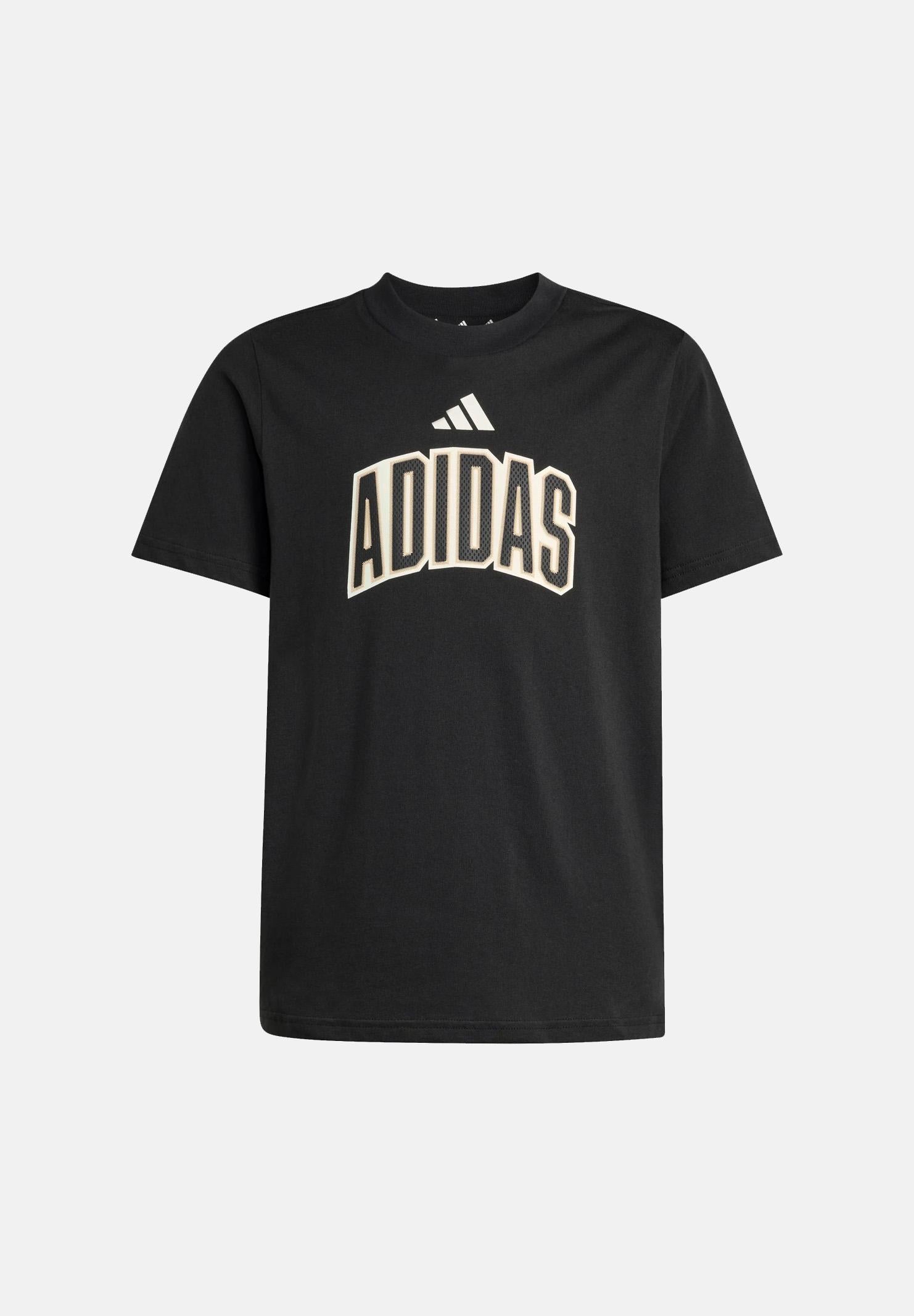 ADIDAS PERFORMANCE T-shirt a manica corta Stadium Lettering nera da bambino KC4641 . ADIDAS PERFORMANCE 