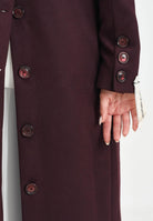 MAR DE MARGARITAS Cappotto lungo Melany bordeaux da donna MMABW01431 RS02 Mar de margaritas 