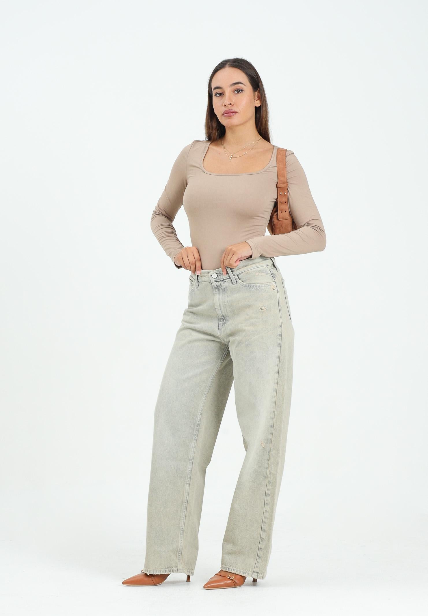 VICOLO Jeans Xenobia in denim vintage da donna DF5053 VU VICOLO 