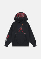 JORDAN Felpa con cappuccio nera per bambino e bambina con maxi stampa Jumpman 95F382 G0T JORDAN 