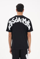 DISCLAIMER T-shirt a manica corta nera da uomo con stampa logo 26EDS55401 NEBI DISCLAIMER 
