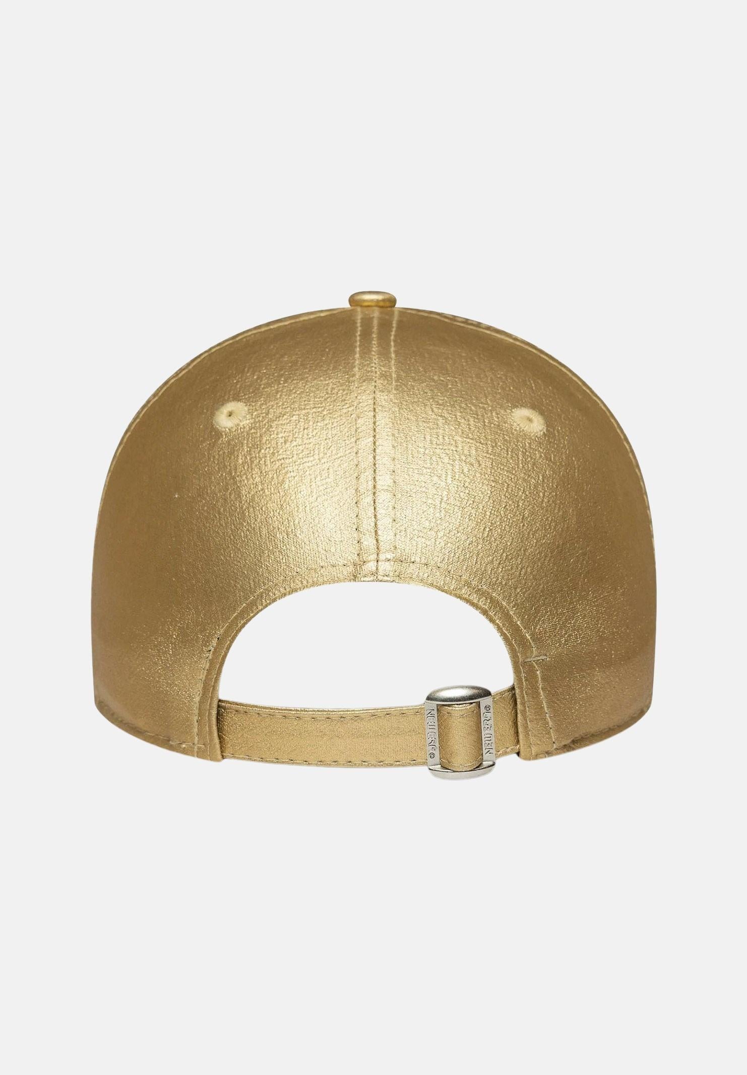 NEW ERA Cappello con visiera 9FORTY New York Yankees MLB in ecopelle oro da donna 60758958 . NEW ERA 